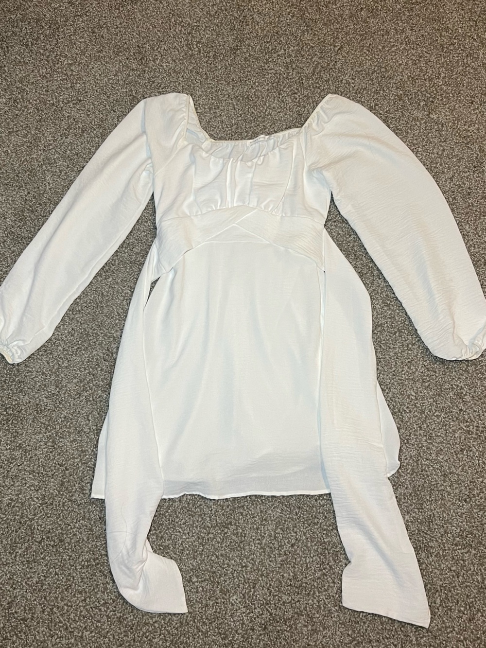 Altar'd State White Long Sleeve Dress